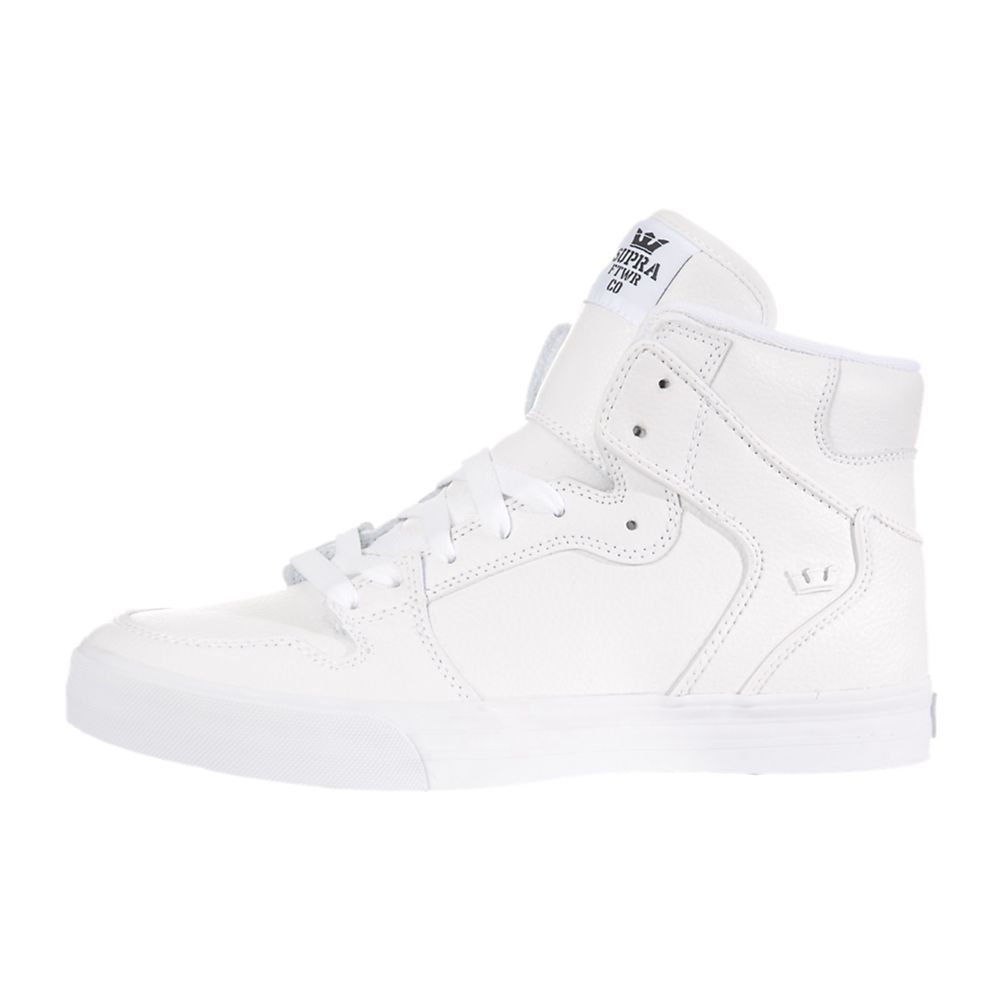 Baskets Montantes Supra Vaider Blanche White Action Homme | TCX-86471474